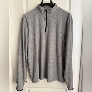 GAP Men's Heathered Gray 1/2 Zip-Up, Size Large